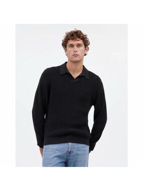 Madewell Johnny Collar 100% Merino Wool Sweater